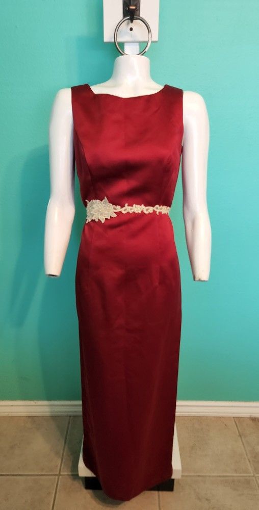 Dark Red Gown Size 6