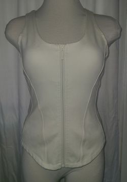 TA3 RACETBACK TANK,  OFF WHITE
