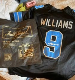 AUTHENTIC SIGNED JAMESON WILLIAMS NIKE JERSEY