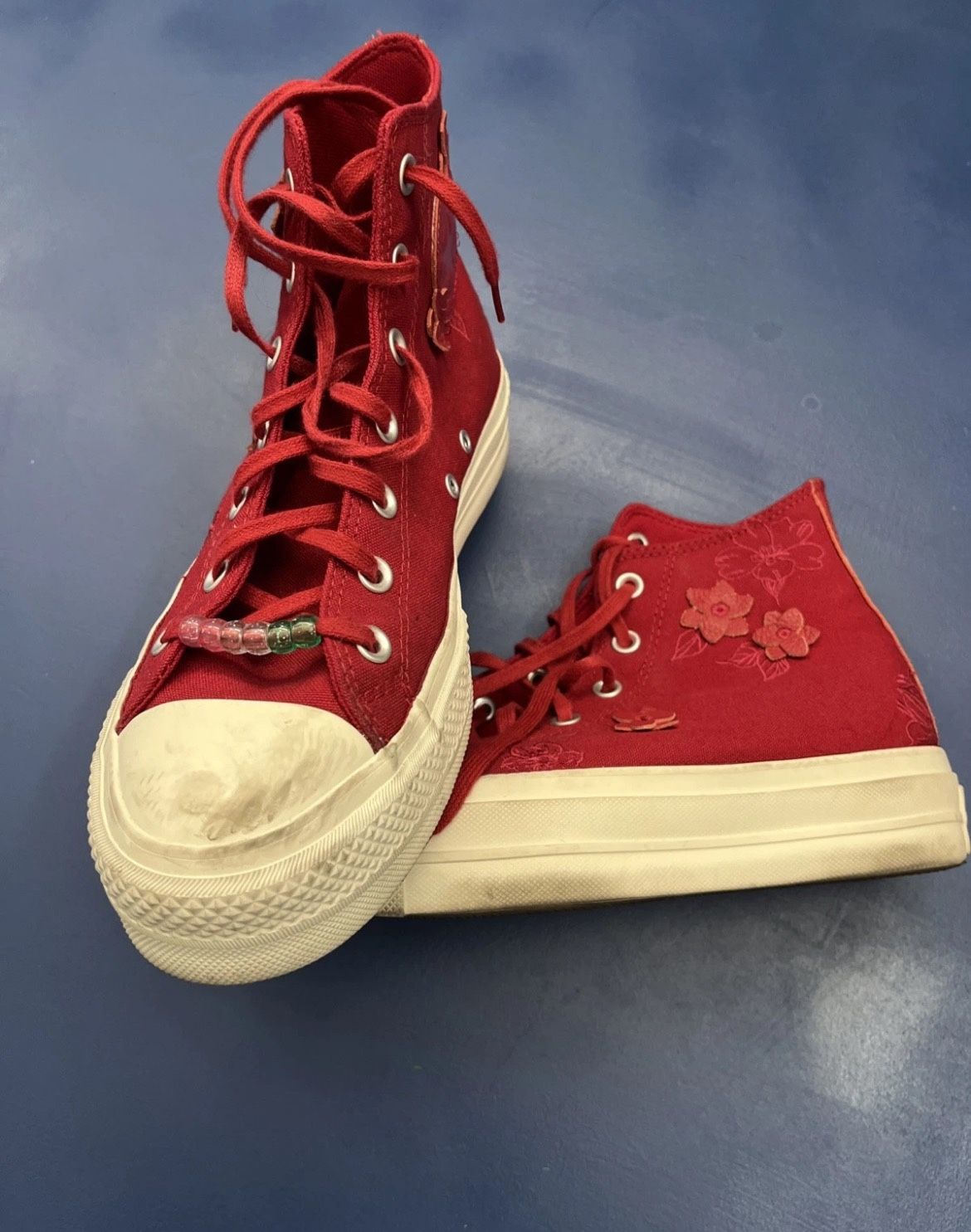 Red Converse High Tops