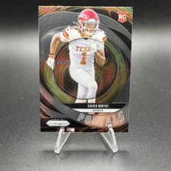 2024 Panini Prizm - Portals Xavier Worthy #10 (RC) Kansas City Chiefs 