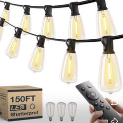 🔥💡 150FT LED Outdoor String Lights – Waterproof Patio Lights ✨🌙 $35 FIRM  📍 Pickup: s. Durango