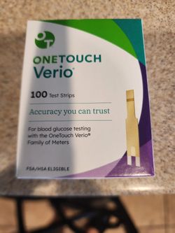 Verio 100 count glucose test strips