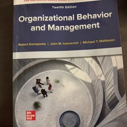 Organizational Behavior and Management
