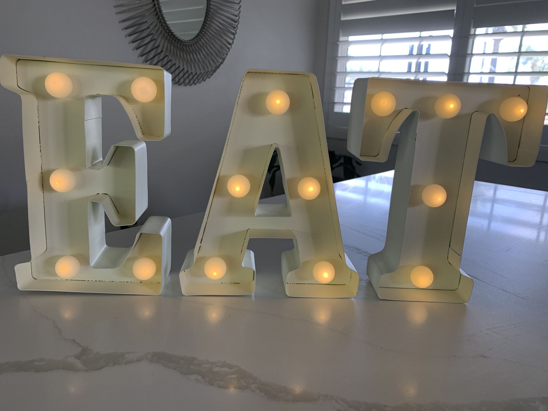 Light Up Eat Marquee