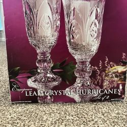 Crystal Hurricane candle holders by codinger