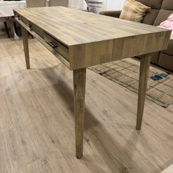 Solid Wood Farmhouse Writing Desk/table  w/ Drawers(Delivery)