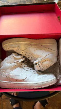 Nike White Mid-Top Sneakers Sz 6