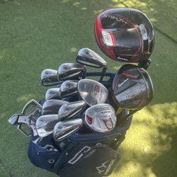 “NICE “ Taylor Made Complete Golf Set ,14 Clubs+ Sun Mountain C130 Cart Bag 🔥 $579  OBO / Great Deal👍 Great Condition