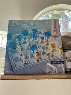 25 Piece Set Checkers Shot Glass