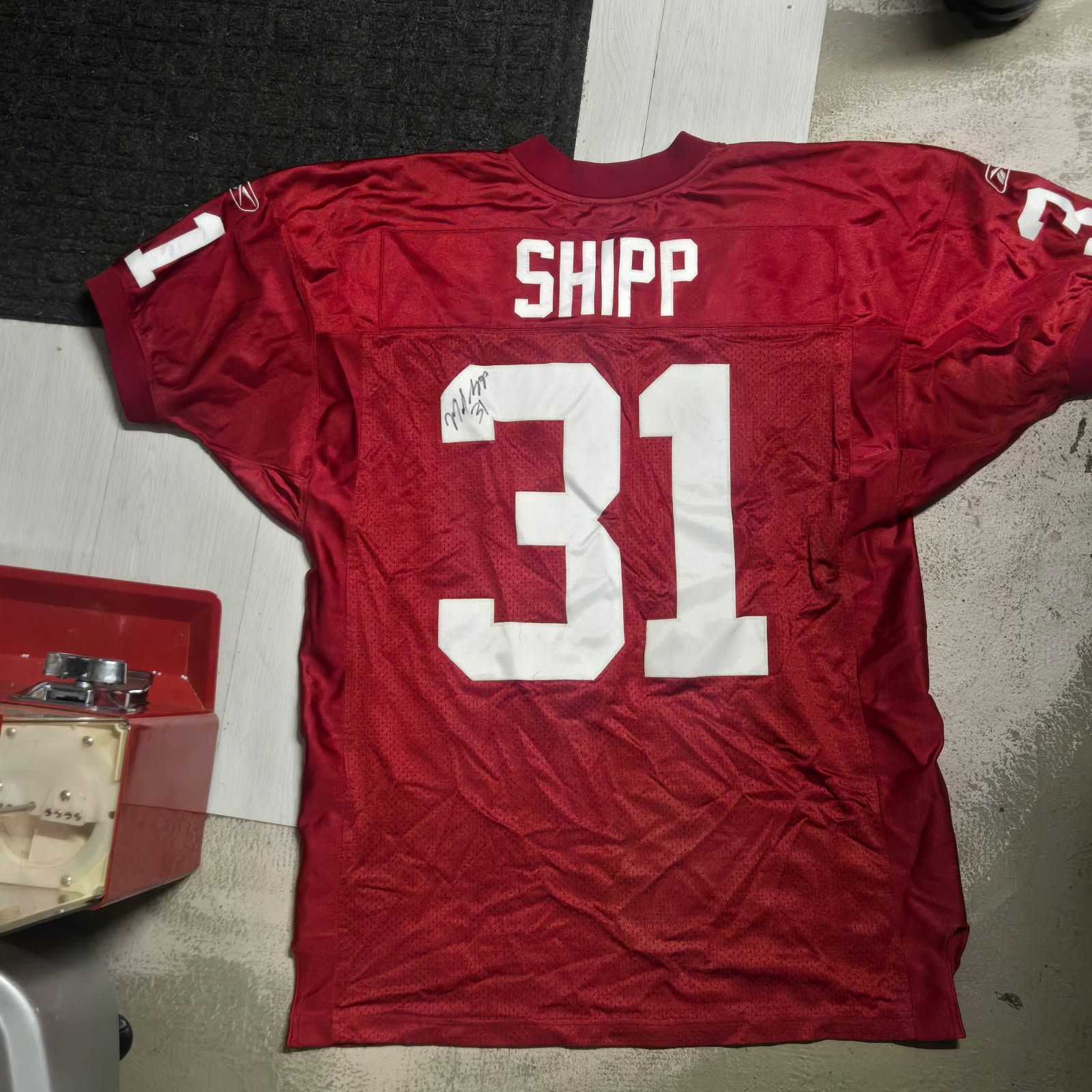 Authentic Vintage Reebok Cardinals Jersey Signed by Marcel Shipp 48