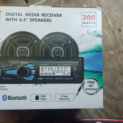 Brand New Bluetooth Stereo And Speakers Digital