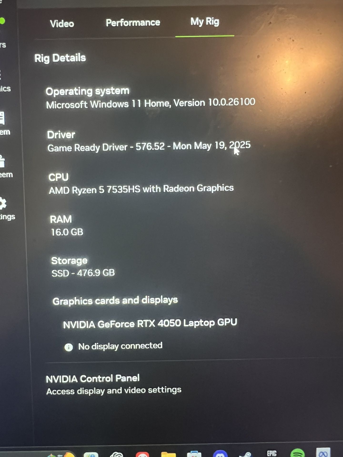 High Performance Gaming Laptop