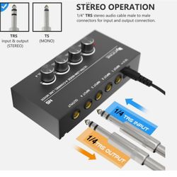 FIFINE Ultra Low-Noise 4-Channel Line Mixer for Sub-Mixing, 4 Stereo Channel . $30.00 Pick Up In South Gate 