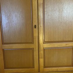 BEAUTIFUL REAL WOOD ARMOIRE