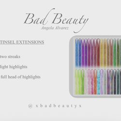 Glitter Tinsel Hair Extensions