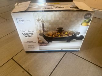 Mainstays 12-Inch Round Ceramic Electric Skillet