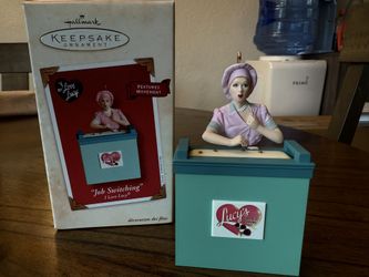 2 I Love Lucy Christmas Ornaments 