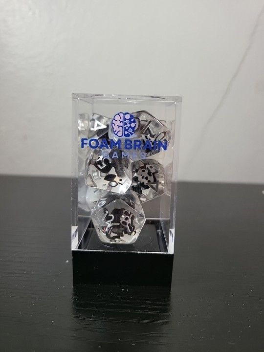 Foam Brain Games Gaming Dice Set Grim Reaper NIP