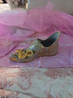 Antique Shoe Porcelin 1950s