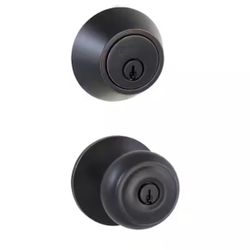 Defiant Hartford Aged Bronze Combo Pack with Single Cylinder Deadbolt