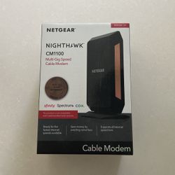 Netgear Cable Modem - Black (CM1000-100NAS): Gigabit Ethernet, Cox, Spectrum, Xfinity Compatible