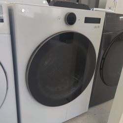 New - 7.8 Cu. Ft. Stackable Smart Electric Dryer with Ventless Heat Pump Technology - White