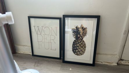 2 matching art wall piece