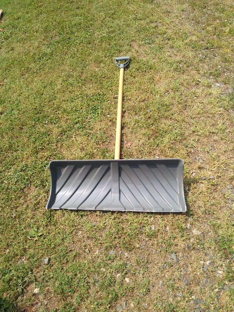 Plow. Shovel. 24" Wide. Long 5 Foot D Handle