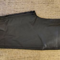 Black leather pants