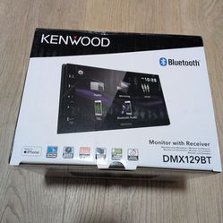 New In Box Kenwood DMX129BT Monitor w/ Receiver 6.8" Bluetooth Enabled For Your Car