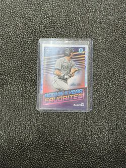 2022 Topps Bowman Chrome Cal Raleigh Rookie of the Year Favorites Card