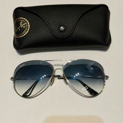 Ray Ban Aviators Vintage Blue Fade Lense