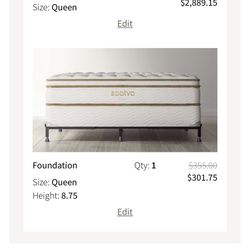 King Koil Queen Size Mattress and Boxspring
