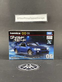 Takara Tomy Tomica Premium Unlimited - Fast Furious X #06 - Blue 1999 Nissan Skyline R34 GT-R GTR BNR34