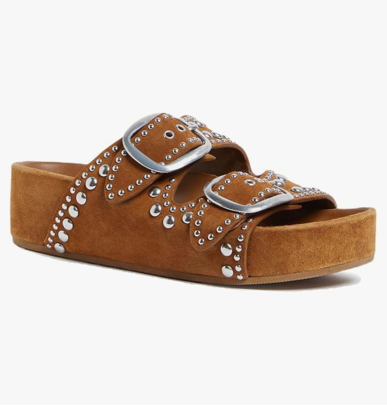 Studded Sandals With Buckle 