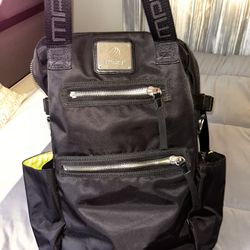 MPG Black Backpack with Silver Accents  