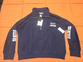 WEAR By Erin Andrews Seattle Seahawks 1/4 Zip Sweater-2xl