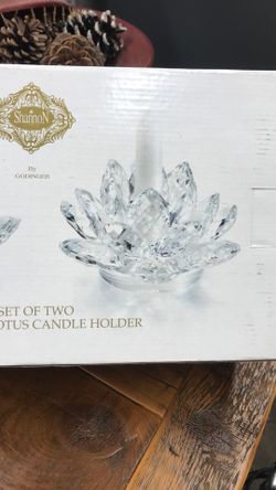 Beautiful crystal candleholders