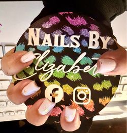 Custom acrylic nailfie props and business Signs