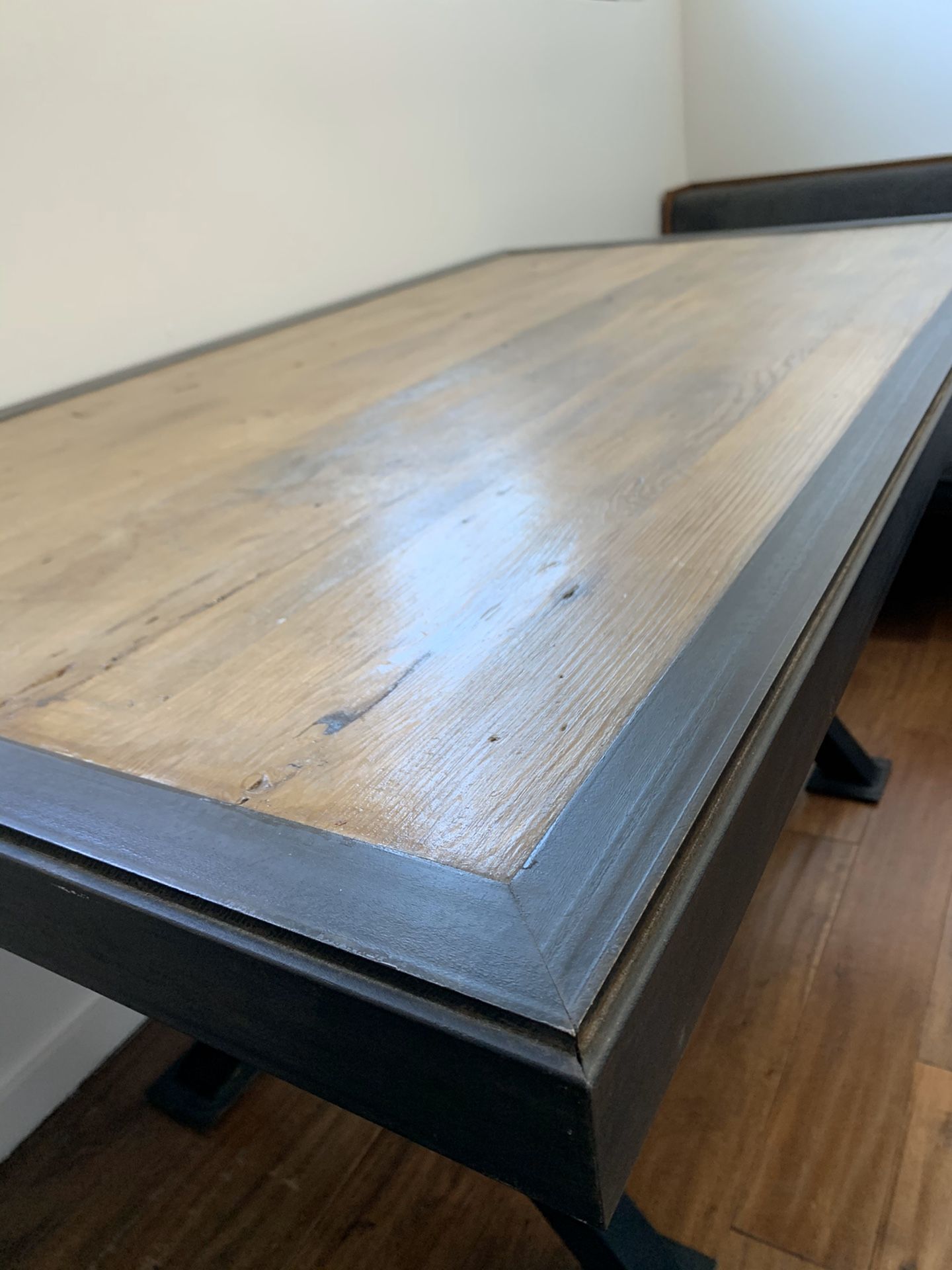 Custom Made Reclaimed Wood & Steel Desk