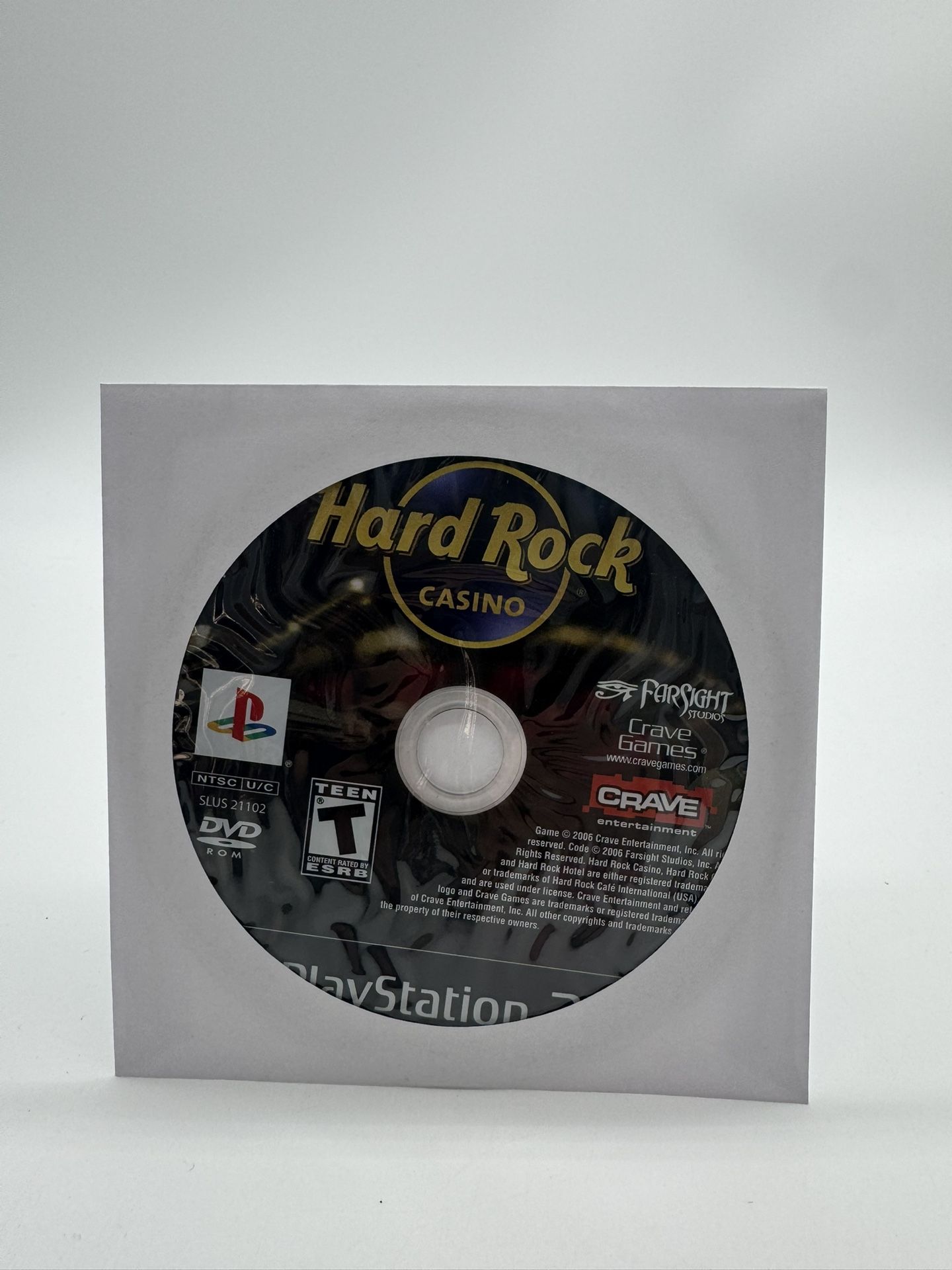 Hard Rock Casino (Sony PlayStation 2 PS2) Disc Only Tested