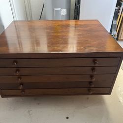 Mid-Century Modern Flat File Cabinet / Coffee Table