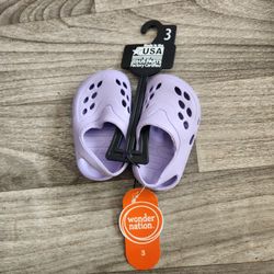 Wonder Nation Infant Girls USA Clogs Size 3