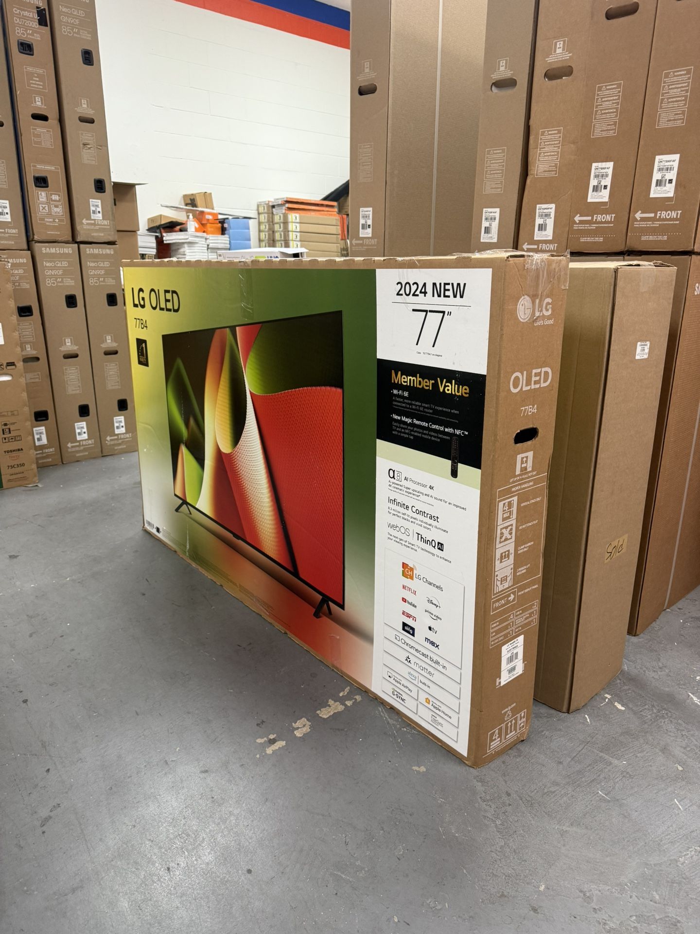LG 77” OLED B4 SERIES 4K HDR SMART TV