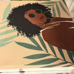 Oliver Gal 'Palm Breezes' Fashion and Glam Brown Wall Art Canvas Print