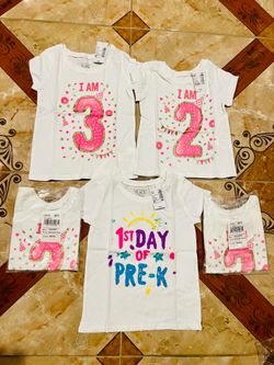 Toddler Girl's Birthday Shirts
