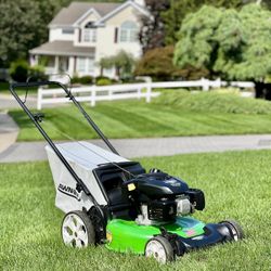 Lawnboy 21” Push Lawnmower with Tri-Cut System High Rear Wheel and bagger
