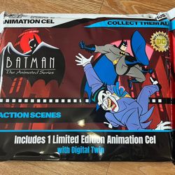 Batman Animated Series Action Scenes Animation Cel Sealed Limited Gotham