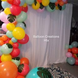 Tropical Party  Balloon Decorations